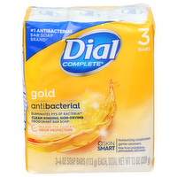 Dial Complete Gold Deodorant Bar Soap - 4 Ounce - 3 Count