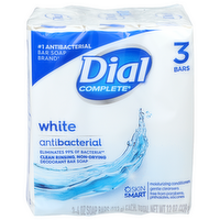 Dial Complete Antibacterial Deodorant Bar Soap - 4 Ounce - 3 Count