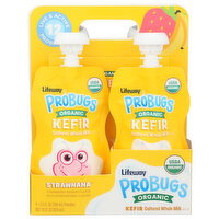 Lifeway Foods Kefir Organic Strawnana Probugs - 3.5 Fluid Ounce - 4 Count