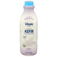 Lifeway Whole Milk Organic Kefir Plain - 32 Fluid Ounce