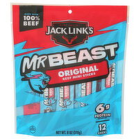 JACK LINK'S Mr Beast Original Mini Beef Jerky Sticks - 0.5 Ounce - 12 Count