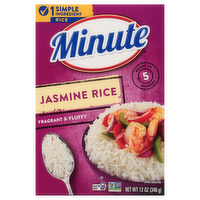 Minute Fragrant & Fluffy Jasmine Rice - 12 Ounce