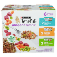 Purina Beneful Chopped Blends Wholesome Food For Adult Dogs - 10 Ounce - 6 Count