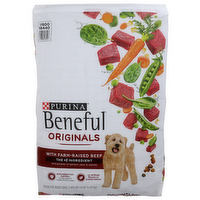 Purina Beneful With Farm-Raised Beef The 1 Ingredient And Accents Of Spinach, Peas & Carrots Originals Food For Adult Dogs - 14 Pound
