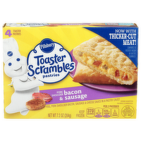Pillsbury Pork Shoulder Bacon & Sausage Toaster Scrambles Pastries - 1.8 Ounce - 4 Count