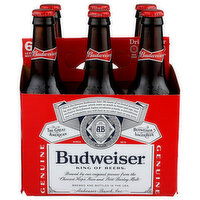 Budweiser Lager Beer - 12 Fluid Ounce - 6 Count