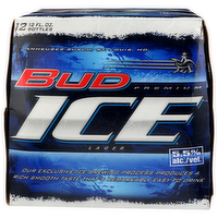 Bud Ice Premium Lager - 12 Fluid Ounce - 12 Count