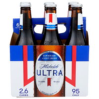 Michelob Ultra Superior Light Beer - 12 Fluid Ounce - 6 Count