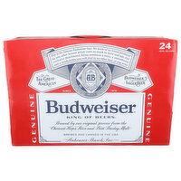 Budweiser Lager Beer - 12 Fluid Ounce - 24 Count