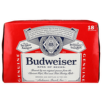 Budweiser Lager Beer - 12 Fluid Ounce - 18 Count