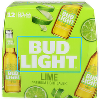 Bud Light Lime Premium Lager - 12 Fluid Ounce - 12 Count