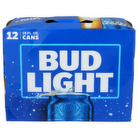Bud Light Beer - 16 Fluid Ounce - 12 Count