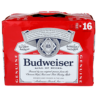 Budweiser Lager Beer - 16 Ounce - 12 Count