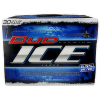 Bud Ice Premium Lager - 12 Fluid Ounce - 30 Count