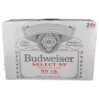 Budweiser Genuine Select 55" Premium Light Lager - 12 Fluid Ounce - 24 Count