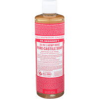 Dr. Bronner's Liquid Soap 18-In-1 Hemp Rose - 16 Fluid Ounce