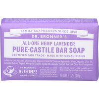 Dr. Bronner's Bar Soap All-One Hemp Lavender - 5 Ounce