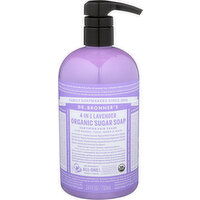 Dr. Bronner's Organic Sugar Soap 4-In-1 Lavender - 24 Fluid Ounce