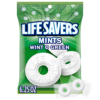 Life Savers Wint-O-Green Breath Mints Hard Candy, Bag - 6.25 Ounce