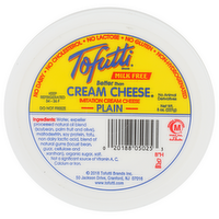 Tofutti Brand Plain Imitation Cream Cheese - 8 Ounce