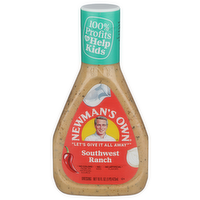 NEWMAN'S OWN ORGANICS Ranch Southwest Salad Dressing 6/16z Newmans - 16 Fluid Ounce