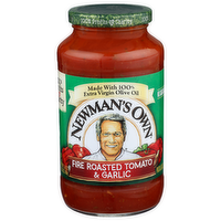 Newman's Own Fire Roasted Tomato & Garlic Pasta Sauce - 24 Ounce