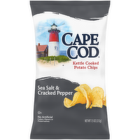 Cape Cod Sea Salt & Cracked Pepper Chips - 7.5 Ounce