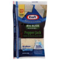 Kraft Pepper Jack Monterey Cheese With Jalapeno Peppers Big Slice - 0.8 Ounce - 10 Count