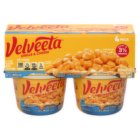 Velveeta Shells & Cheese Microwaveable Shell Pasta With 2% Milk Cheese, Pack, Cups - 2.19 Ounce