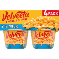 Kraft Velveeta Shells & 2% Milk Cheese Pasta Cups - 2.19 Ounce