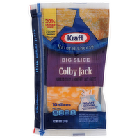 Kraft Marbled Colby & Monterey Jack Cheese Big Slice - 0.8 Ounce - 10 Count