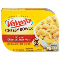 Velveeta Cheesy Bowls Elbow Pasta & Beef In a Savory Cheese Sauce - 9 Ounce