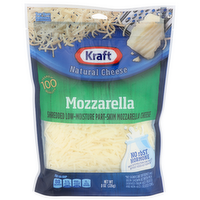 Kraft Mozzarella Shredded Low-Moisture Part-Skim Cheese - 8 Ounce