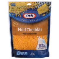 Kraft Shredded Cheddar Cheese Mild - 8 Ounce