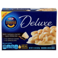 Kraft White Cheddar & Cracked Black Peppercorn Deluxe Macaroni & Cheese Dinner - 11.9 Ounce