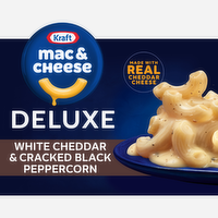 Kraft White Cheddar & Cracked Black Peppercorn Deluxe Macaroni & Cheese Dinner - 11.9 Ounce