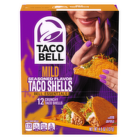 Taco Bell Mild Seasoned Flavor Crunchy Shells, Box - 12 Count