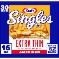 Kraft Singles American Extra Thin Sliced Cheese - 16 Ounce