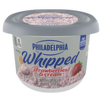 Philadelphia Strawberries & Cream Whipped Cheese Spread, Tub - 7.5 Ounce