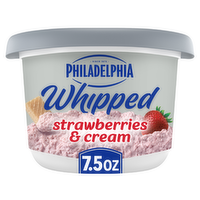 Philadelphia Strawberries & Cream Whipped Cheese Spread, Tub - 7.5 Ounce