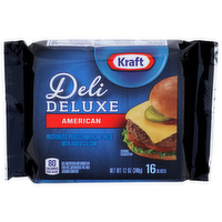 Kraft Pasteurized Process American Cheese Deli Deluxe - 0.75 Ounce - 16 Count