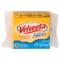 Velveeta Slices Pasteurized Recipe Cheese Product Original - 0.75 Ounce - 16 Count