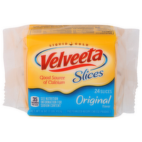 Velveeta Pasteurized Recipe Cheese Product Original Flavor Slices - 0.667 Ounce - 24 Count