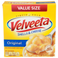 Velveeta Shells & Cheese Original Value Size Shell Pasta & Creamy Sauce - 24 Ounce