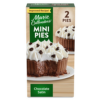Marie Callender's Mini Chocolate Satin Pies - 6 Ounce