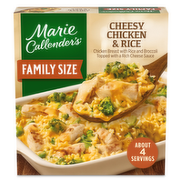 Marie Callender's Family Size Cheesy Chicken And Rice Frozen Meal - 36 Ounce