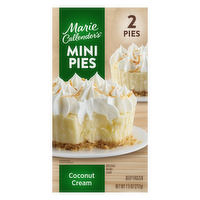 Marie Callender's Coconut Cream Mini Pies, Thaw & Enjoy Frozen Dessert, ., 2 Pies - 7.5 Ounce