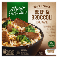 Marie Callender's Tender Ginger Beef And Broccoli Bowl, Frozen Meal - 11.8 Ounce