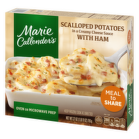 Marie Callender's Scalloped Potatoes, Creamy Cheese Sauce With Ham, Frozen Meal - 27 Ounce