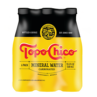 Topo Chico Mineral Water Bottles - 15.5 Fluid Ounce - 6 Count